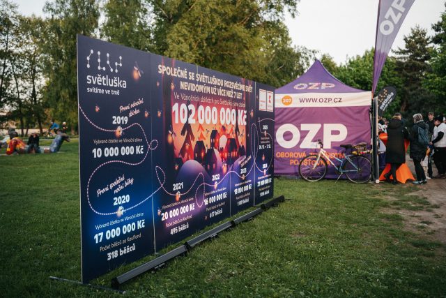 Noční běh pro Světlušku v Českých Budějovicích