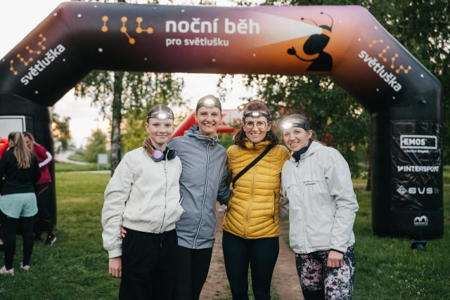 Noční běh pro Světlušku v Českých Budějovicích
